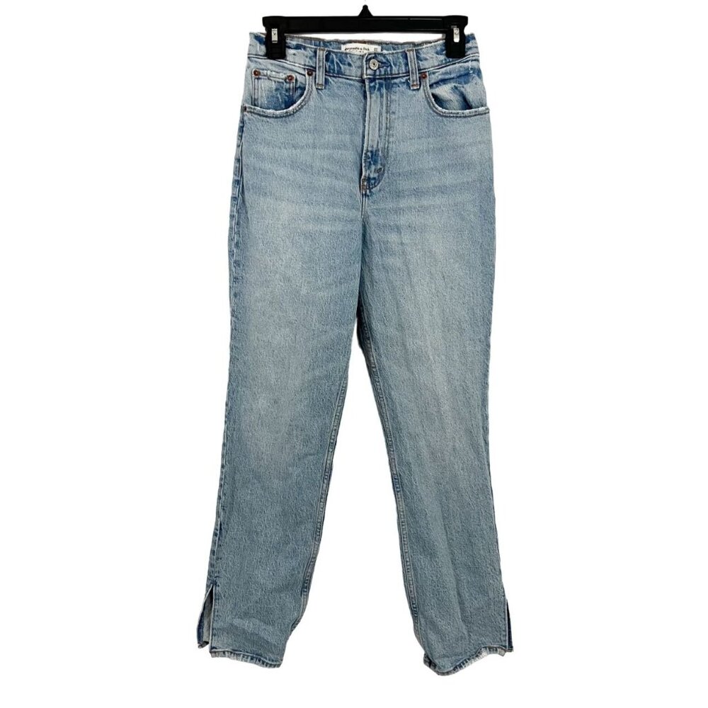 Abercrombie‎ & Fitch The 90s Straight Ultra High Rise Jeans Light Wash - Size 27